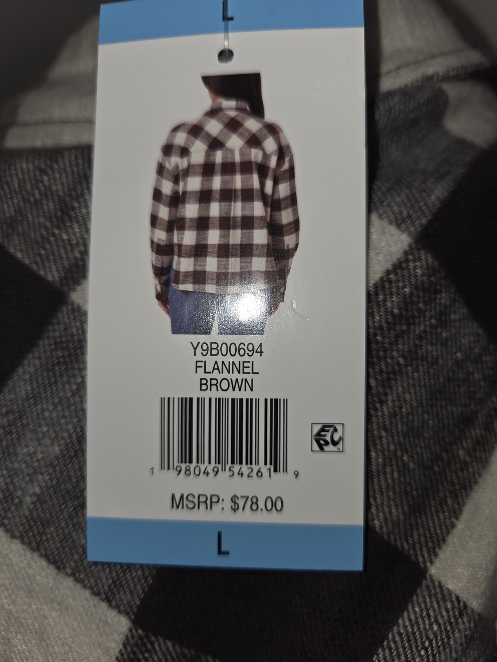 Scotch & Soda Brown and Cream Plaid Flannel Button-Down Shirt